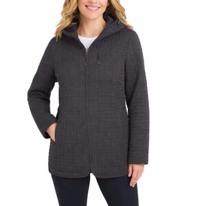 Lands' End Women's XS Quilted Jacket Black H0722
